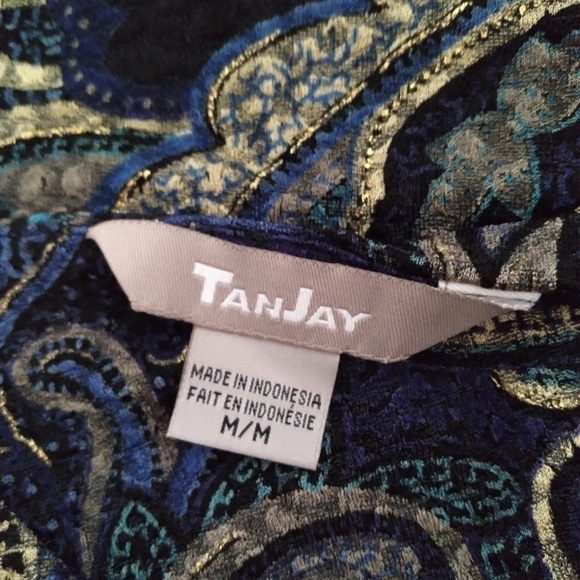 4/$20 Tanjay  Paisley Print Full Zip Lightweight Jacket - Picture 7 of 10